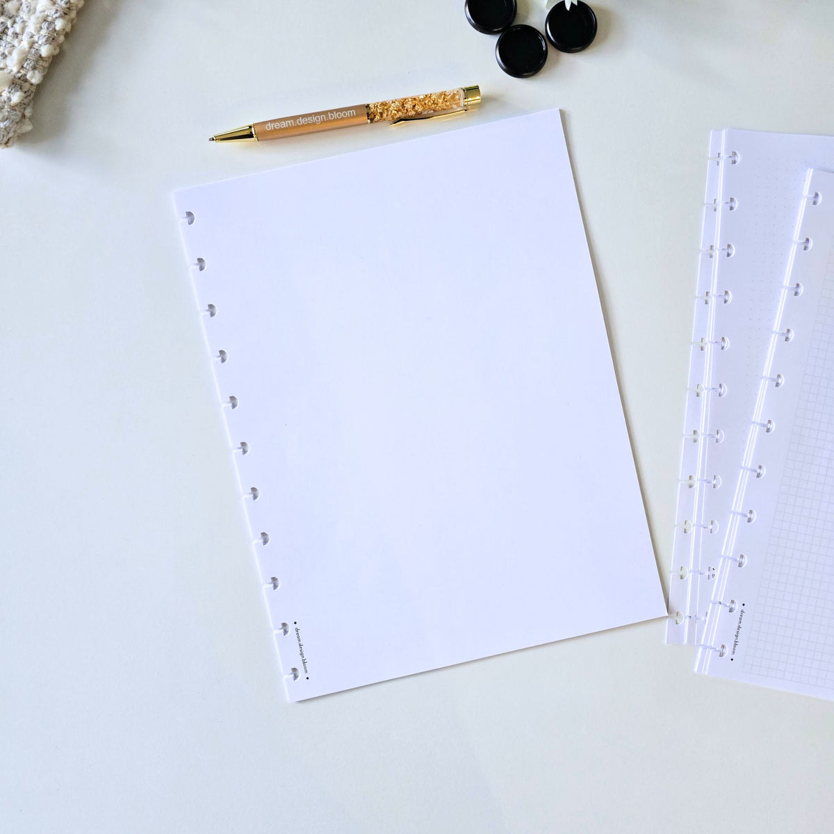 Blank, Grid & Dot Grid Discbound Inserts
