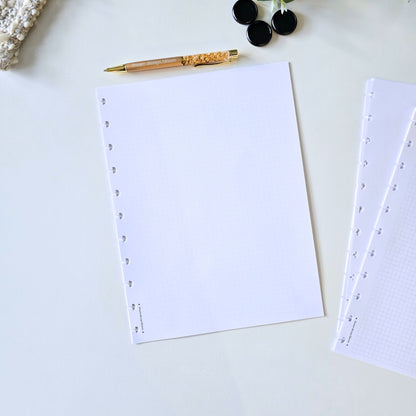 Blank, Grid & Dot Grid Discbound Inserts