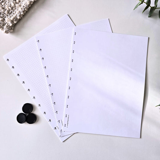Blank, Grid & Dot Grid Discbound Inserts