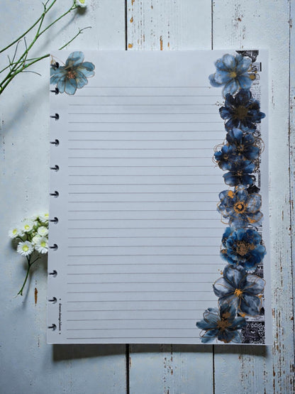 Discbound Notes Inserts | Azure Blooms
