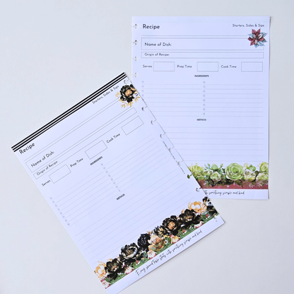 Recipes & Gatherings | Christmas Extension Inserts