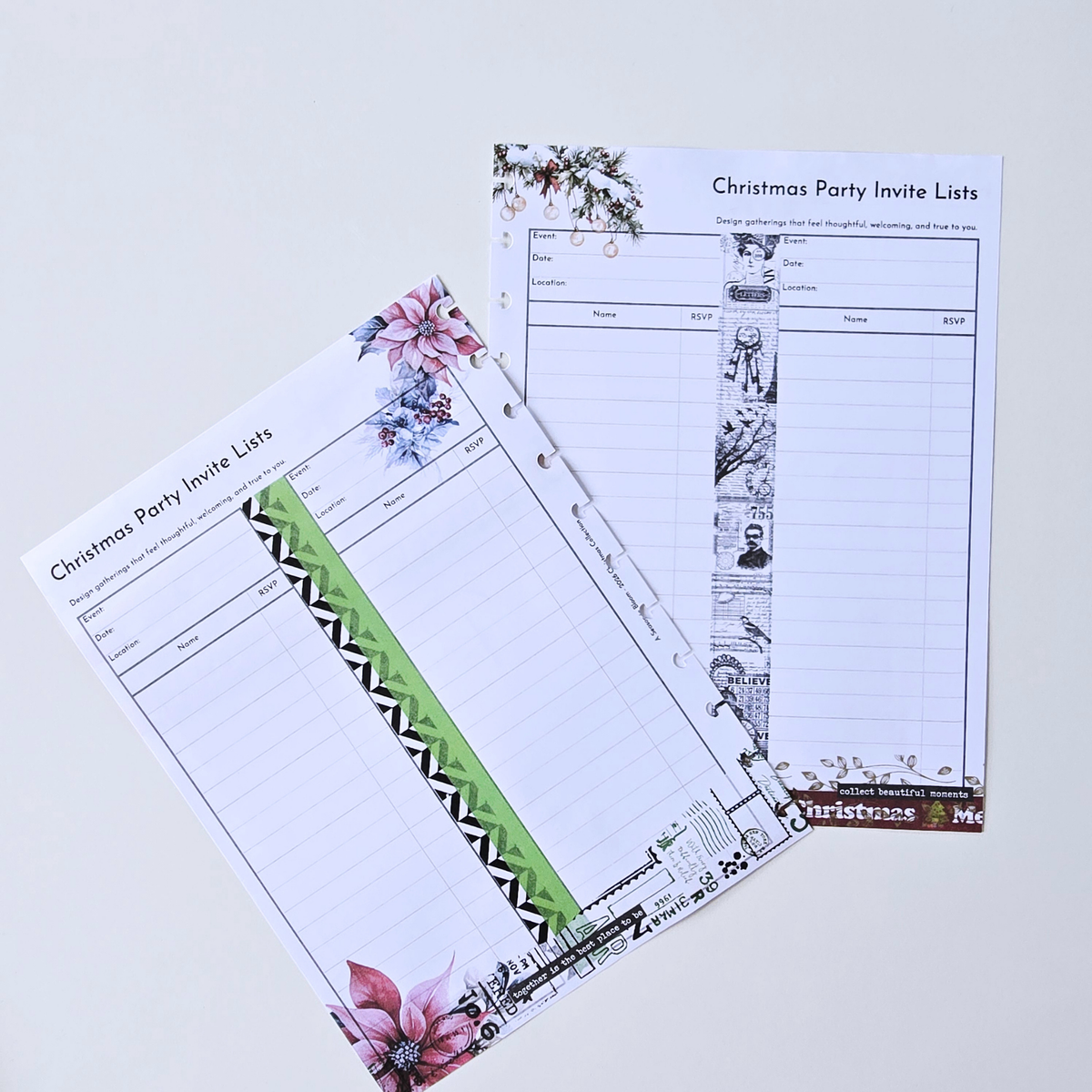 Recipes & Gatherings | Christmas Extension Inserts