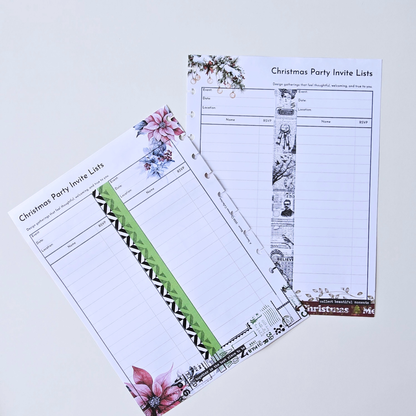 Recipes & Gatherings | Christmas Extension Inserts
