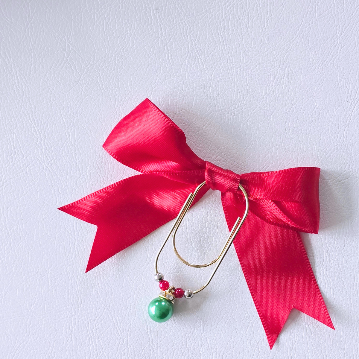 Christmas Bow Paperclips | Set of 2
