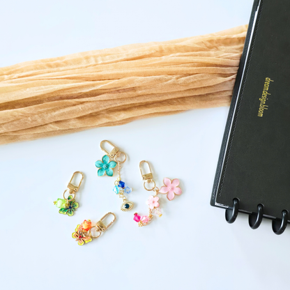 Disc Charm | Azure Blooms