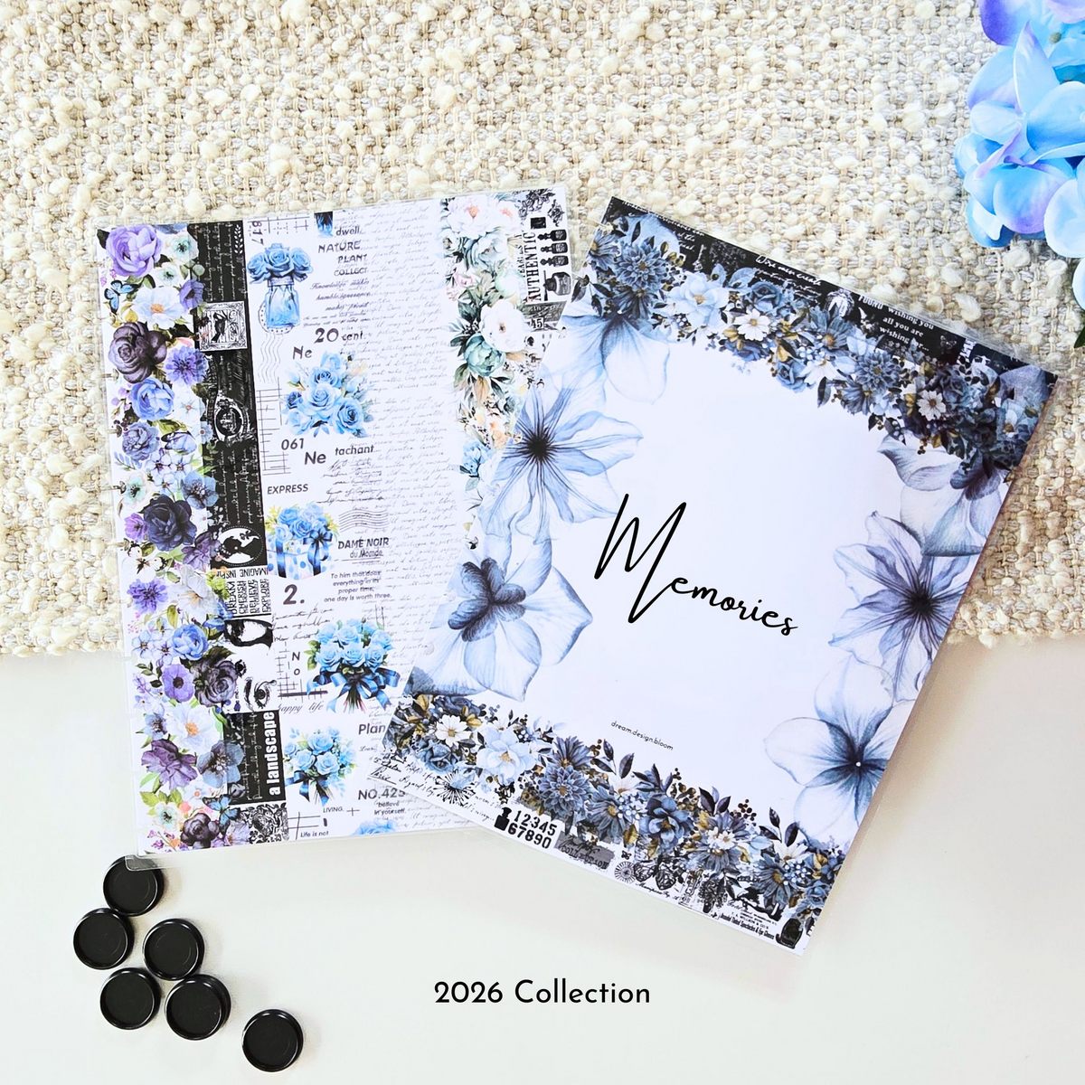 Discbound Planner Covers | Azure Blooms