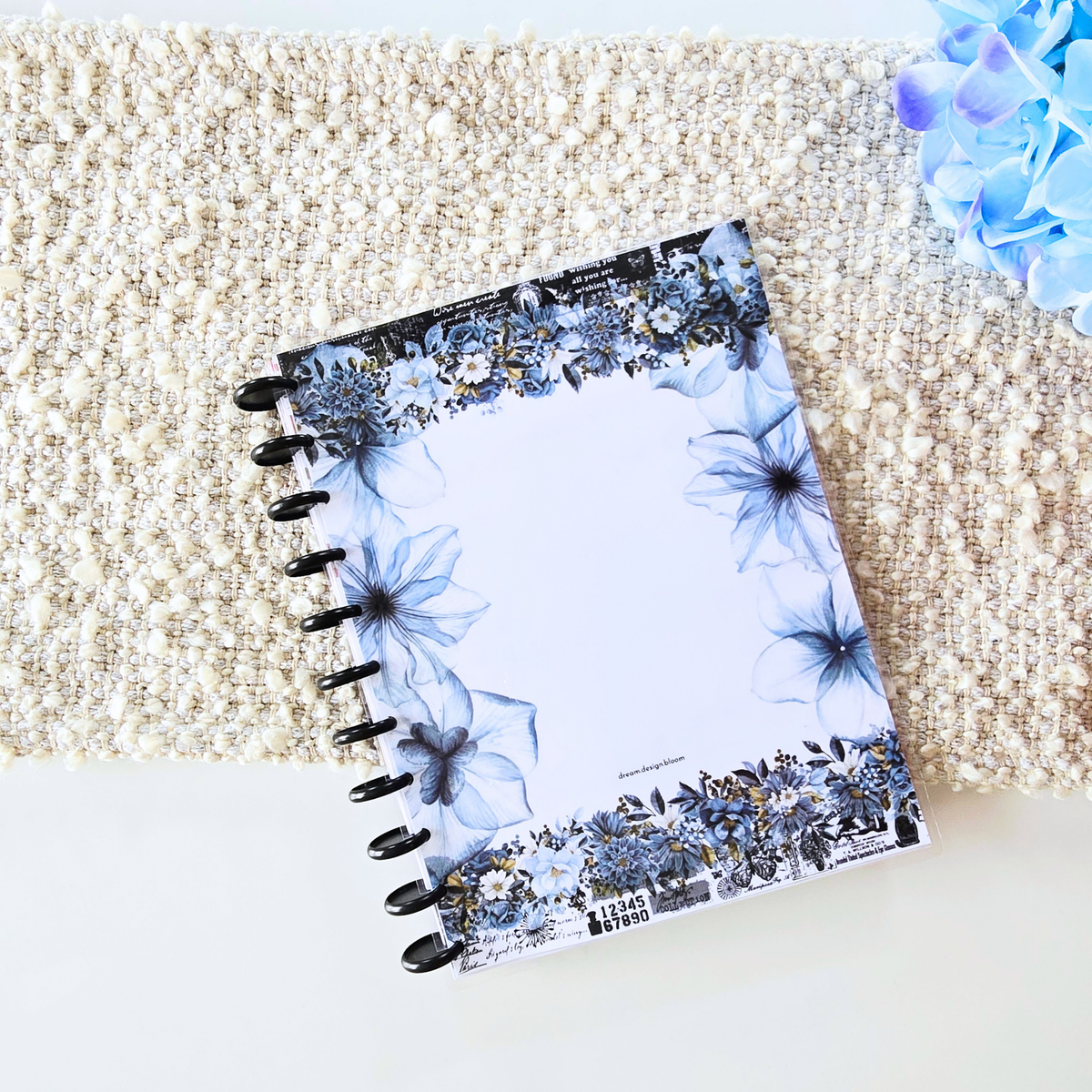 Discbound Planner Covers | Azure Blooms