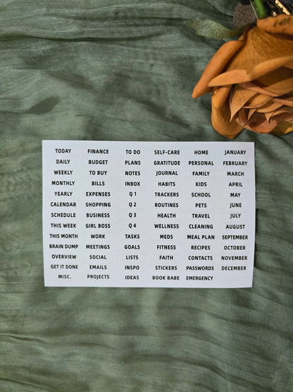 Planner Dividers