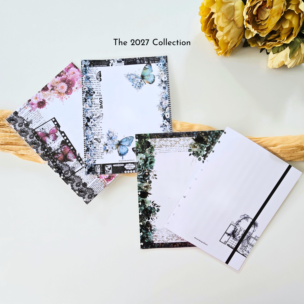 Discbound Planner Covers | Azure Blooms