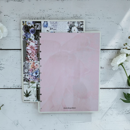 signature designs discbound planner cover, vibrant rainbow design by dream.design.bloom