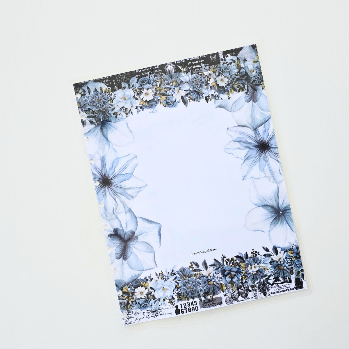 Discbound Planner Covers | Azure Blooms