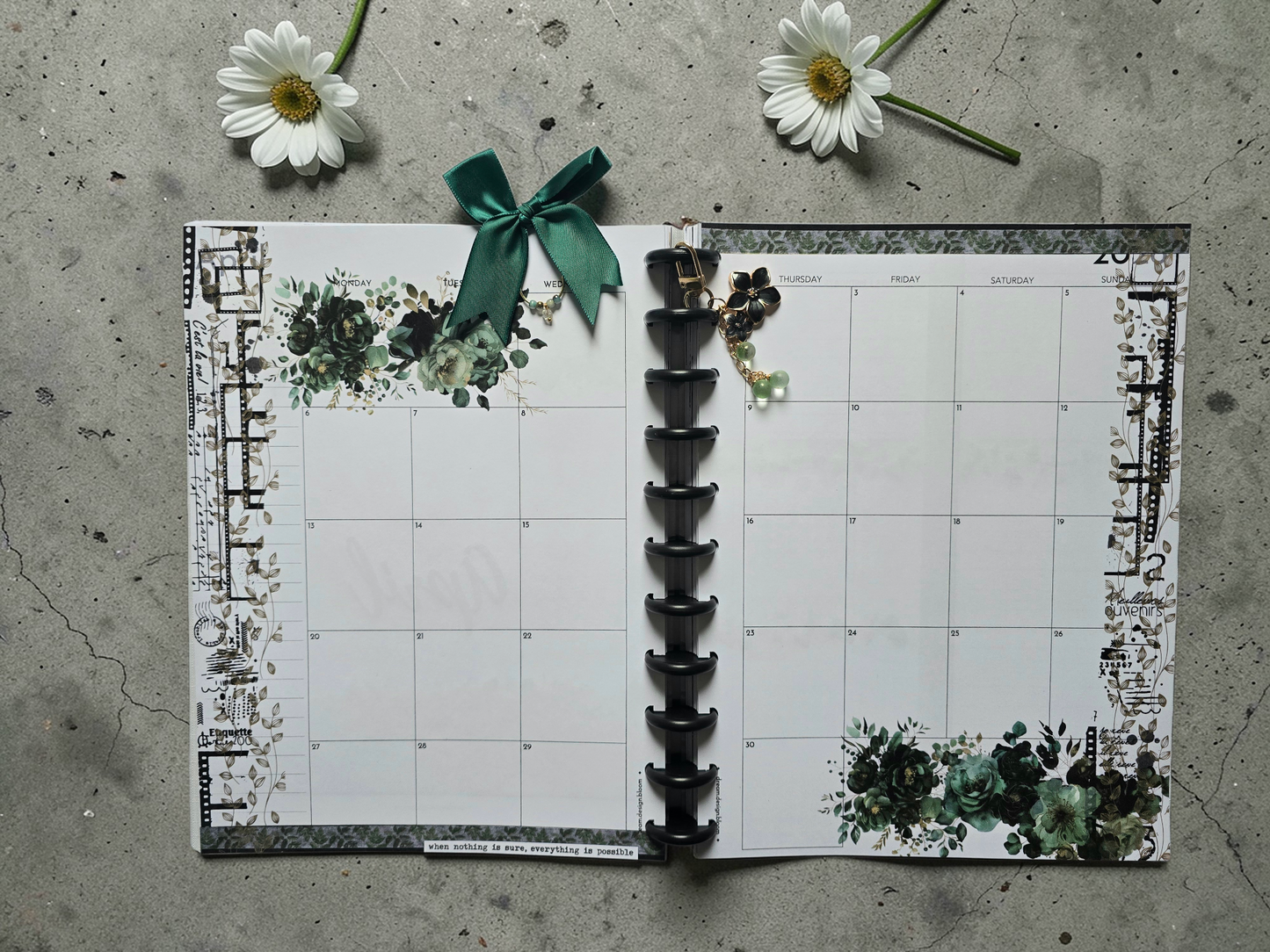 Dated Discbound Monthly Planner