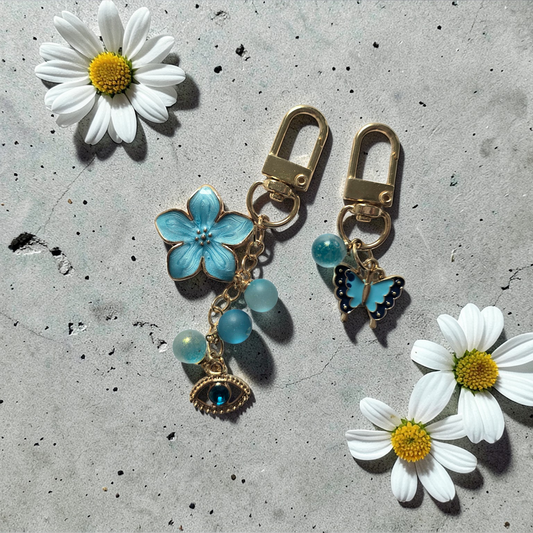 Disc Charm | Azure Blooms