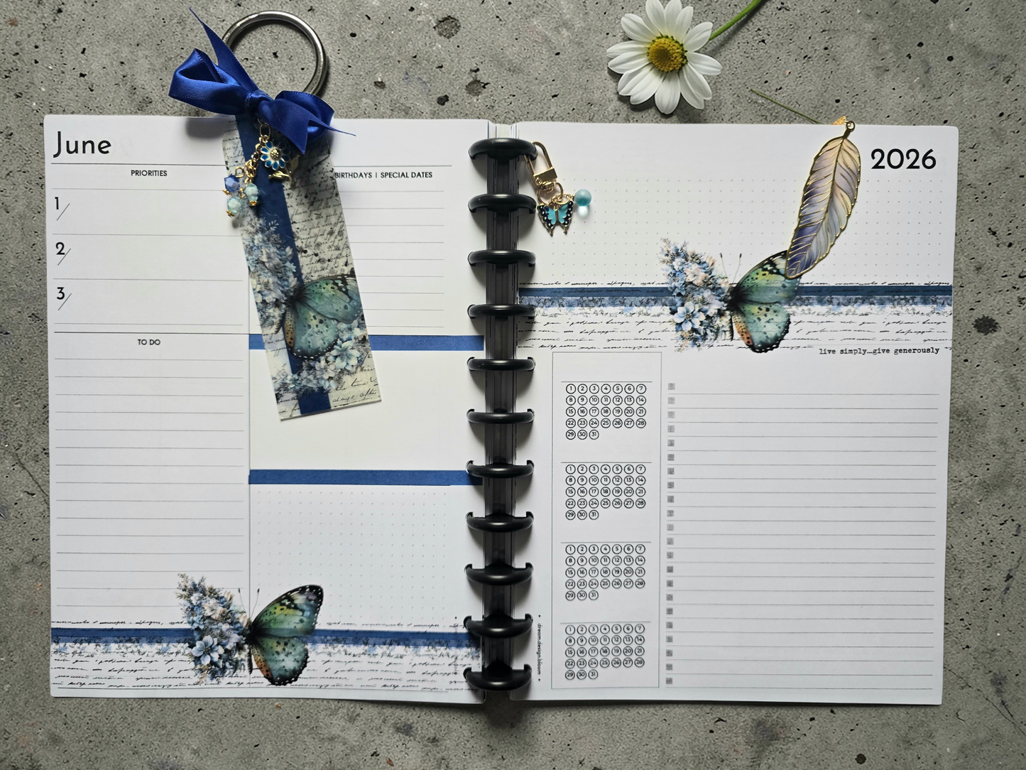 Dated Discbound Monthly Planner