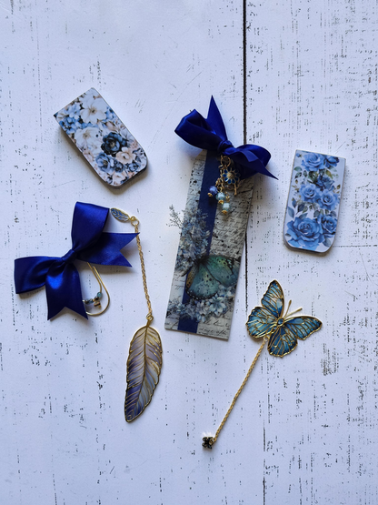 Gold Bookmark | Azure Blooms