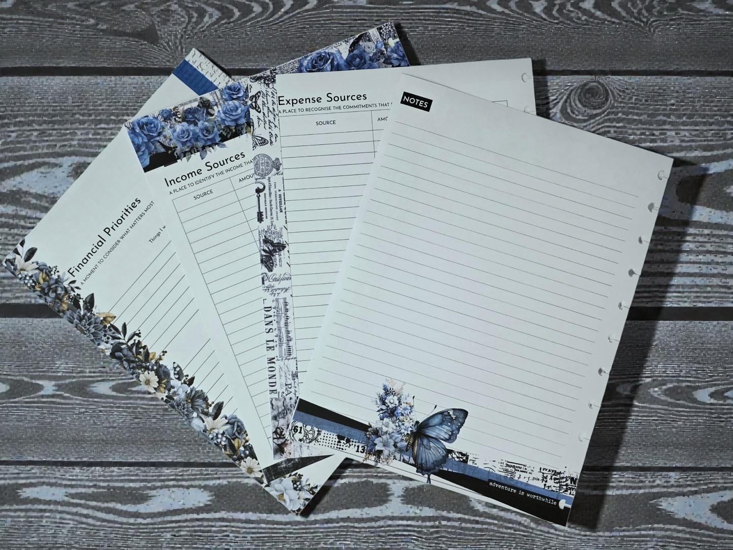 Financial Clarity Inserts | Azure Blooms