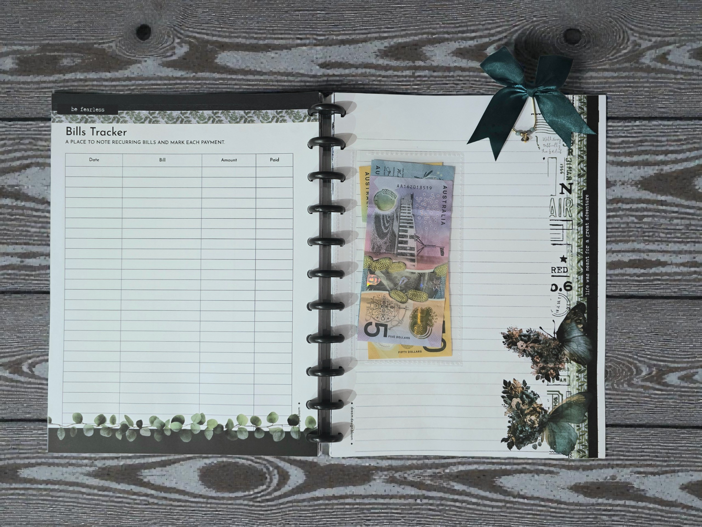 Financial Tracker Inserts | Arbor Designs