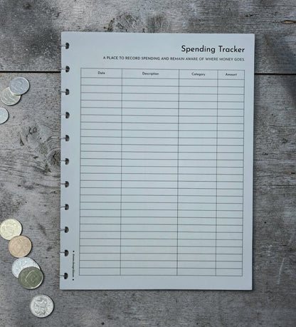 Financial Tracker Inserts | Signature Designs