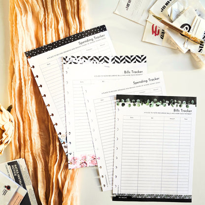Financial Clarity Tracker Inserts | Arbor Designs