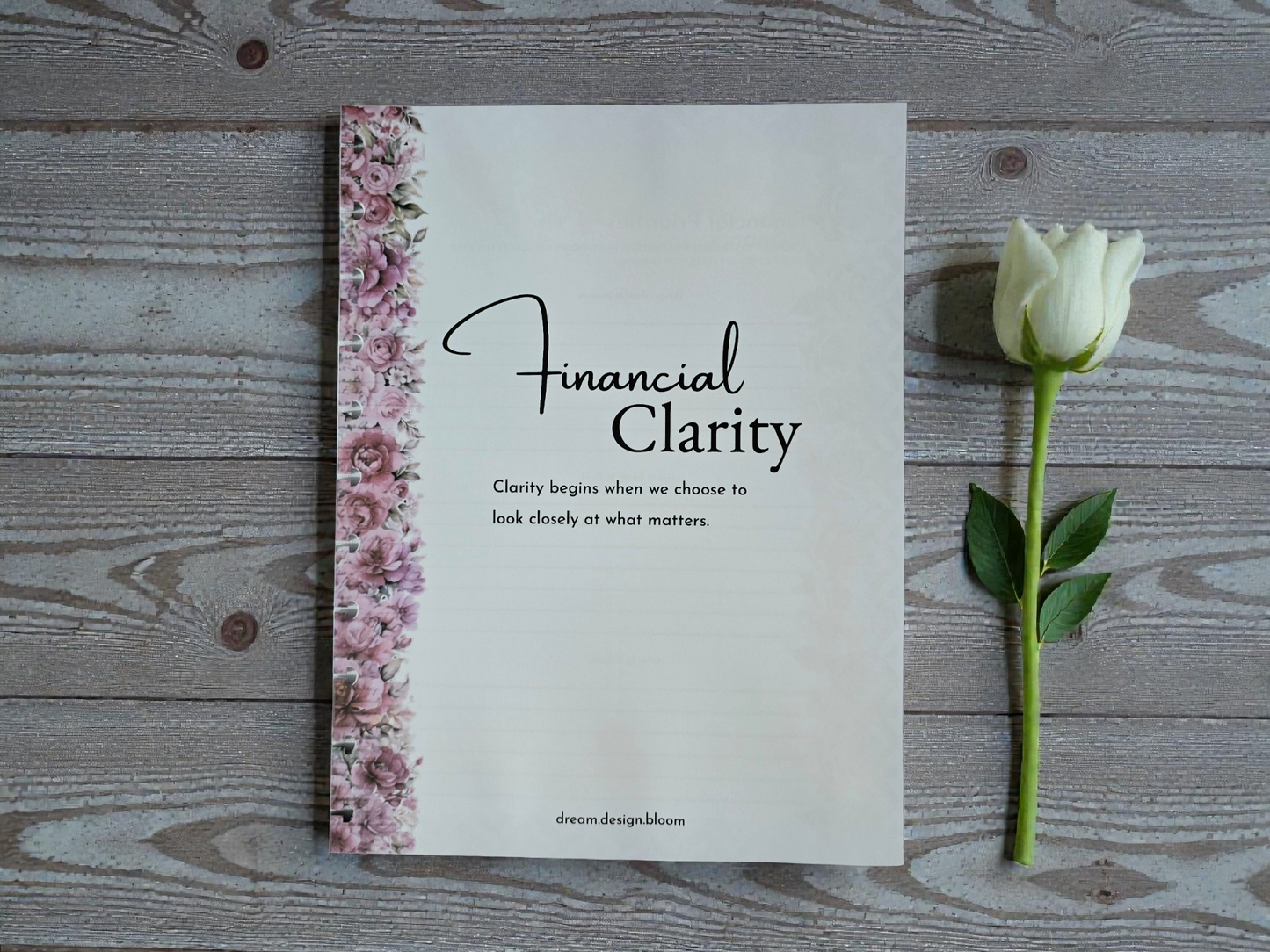 Financial Clarity Inserts | Whisper Dreams
