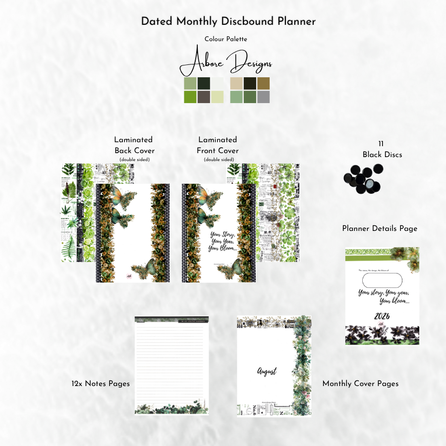 Dated Discbound Monthly Planner