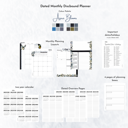 Dated Discbound Monthly Planner