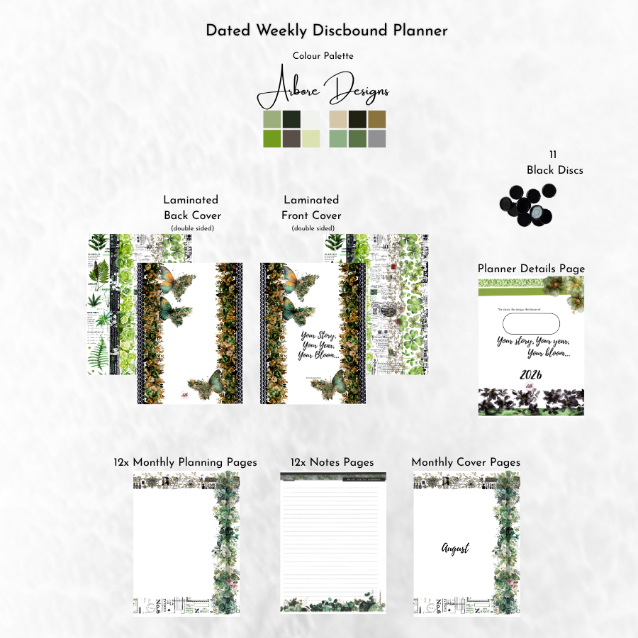 Weekly Discbound Planner | Arbor Designs