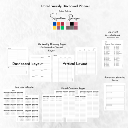 Weekly Discbound Planner | Signature Designs