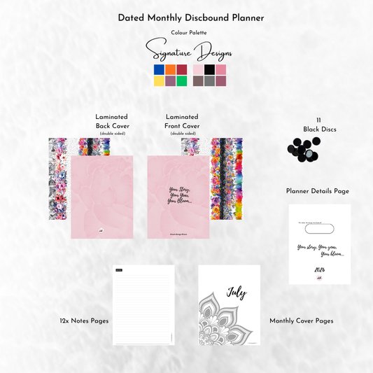 Dated Discbound Monthly Planner
