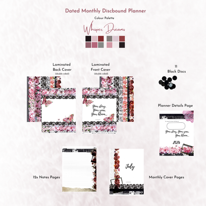 Dated Discbound Monthly Planner