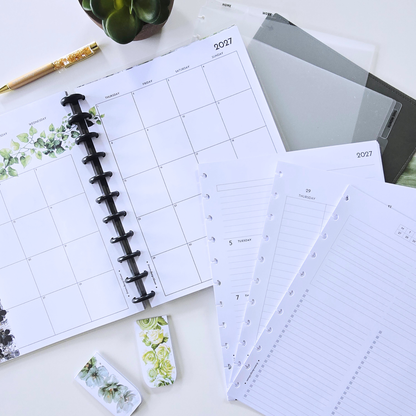 Boutique Leather Discbound Planner Bundle