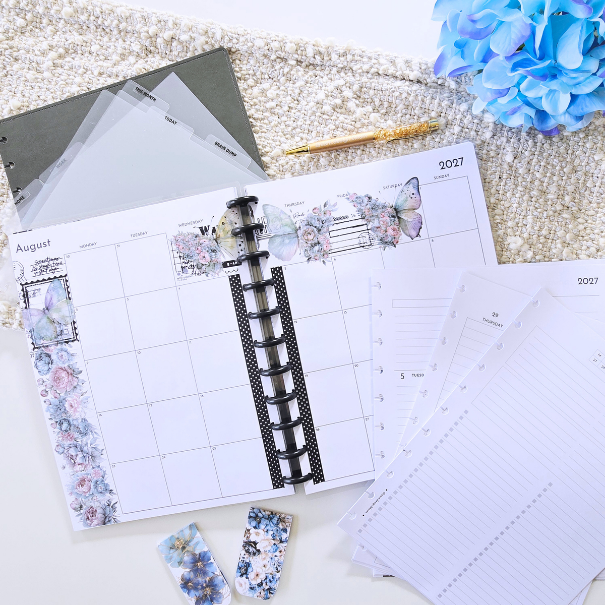 Boutique Leather Discbound Planner Bundle