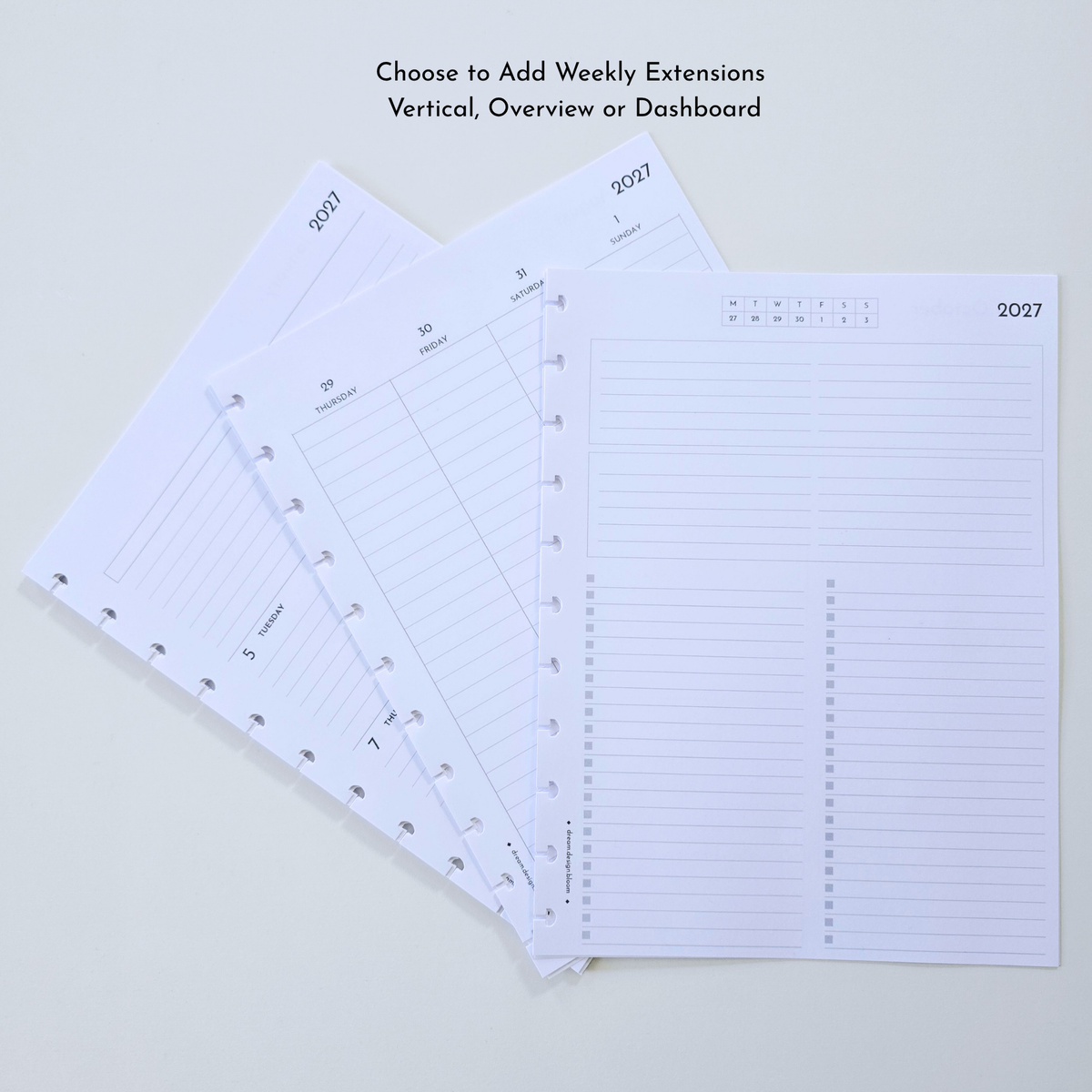 Boutique Leather Discbound Planner Bundle