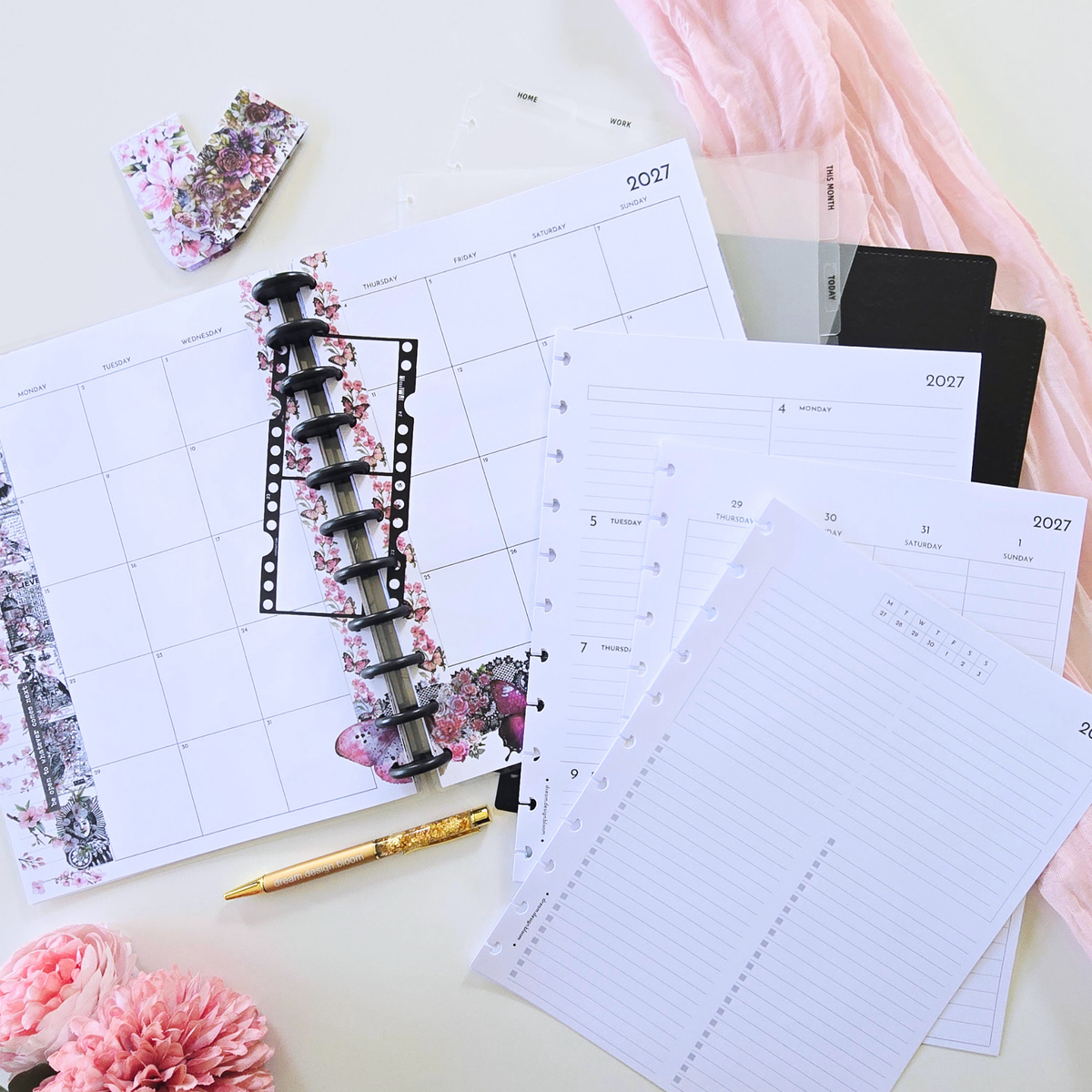 Boutique Leather Discbound Planner Bundle