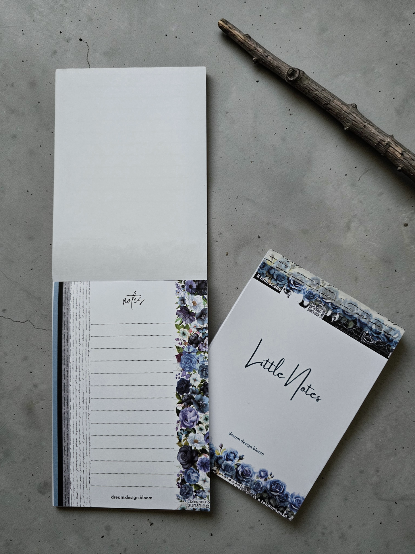 Little Notes Pad | Azure Blooms