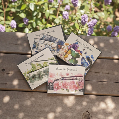 packaged magnetic discbound planner bookmarks by dream.design.bloom, boutique discbound planner accessories ready to ship