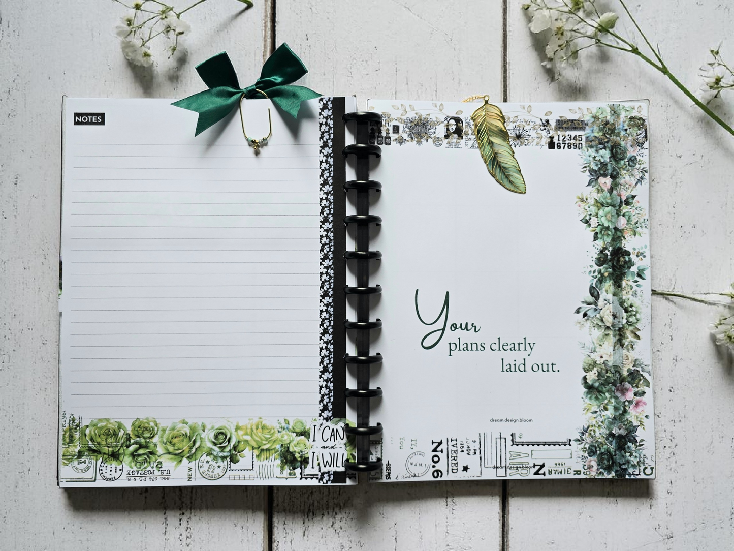 Undated Discbound Monthly Planner | Arbor Designs
