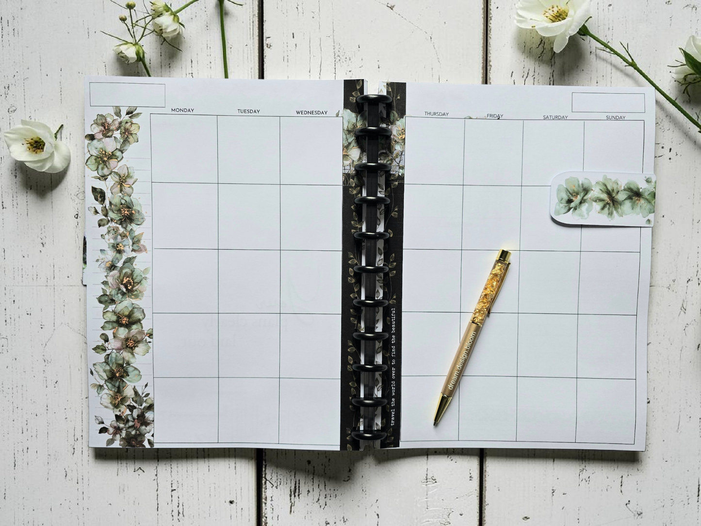 Undated Discbound Monthly Planner | Arbor Designs