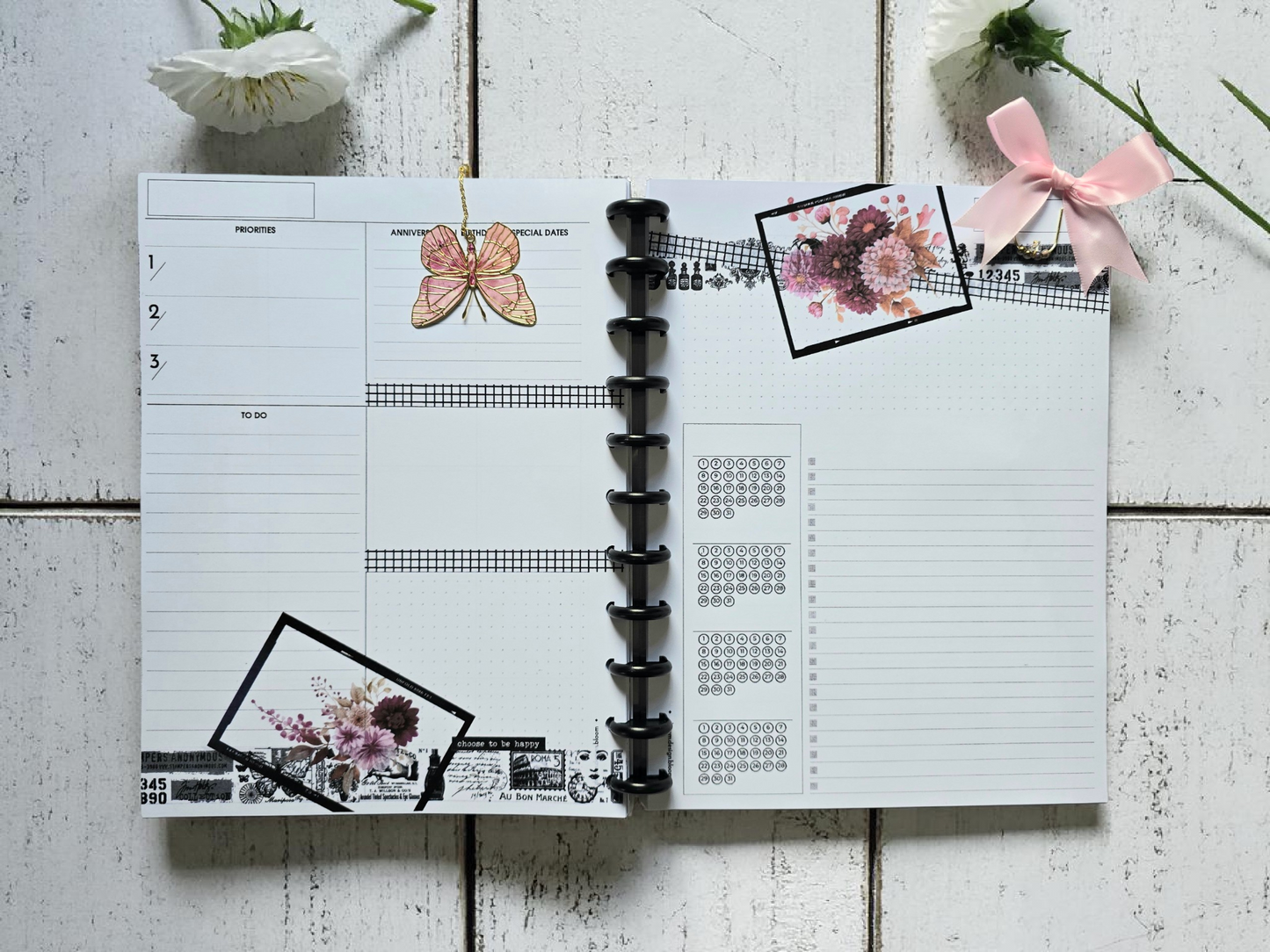 Discbound Monthly Planner