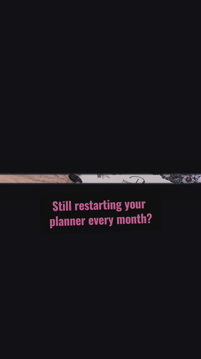 Undated Monthly Discbound Planner | Whisper Dreams