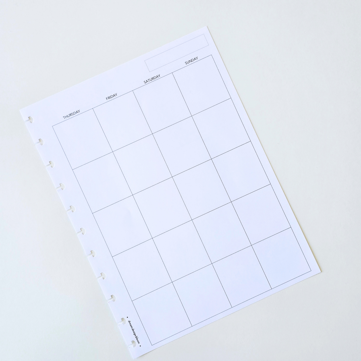 3-Month Undated Discbound Planner Inserts | Signature Designs
