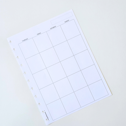 3-Month Undated Discbound Planner Inserts | Signature Designs