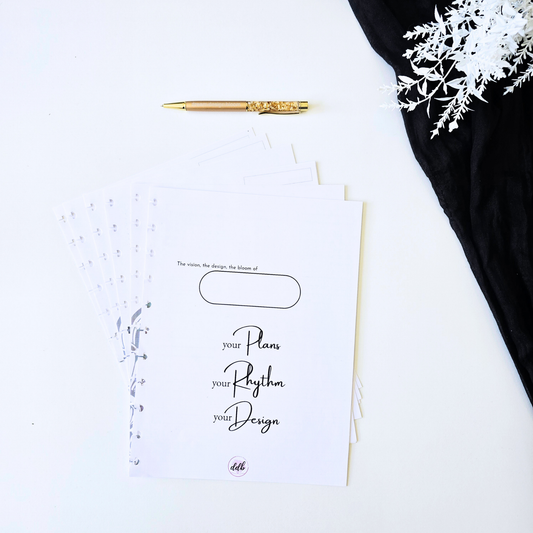 3-Month Undated Discbound Planner Inserts | Signature Designs