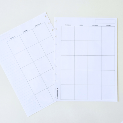3-Month Undated Discbound Planner Inserts | Signature Designs