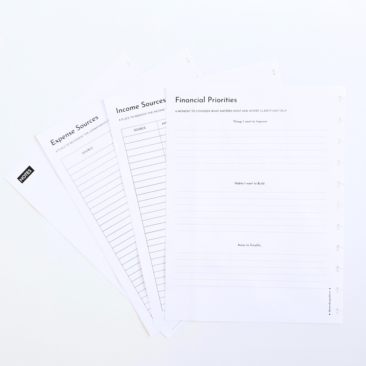 Financial Clarity Core Inserts | Signature Designs