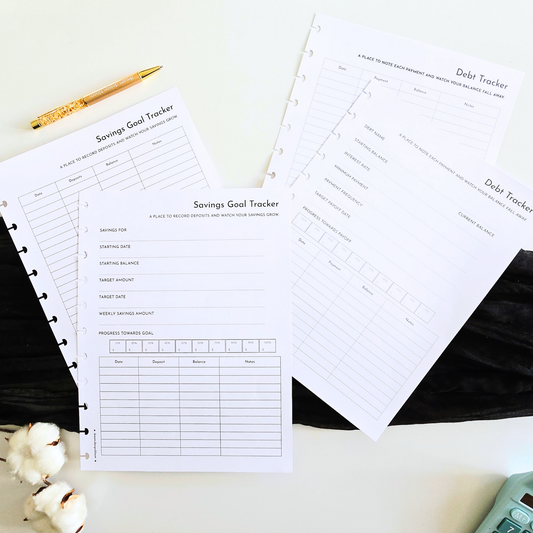 Financial Goals Inserts | Signature Designs