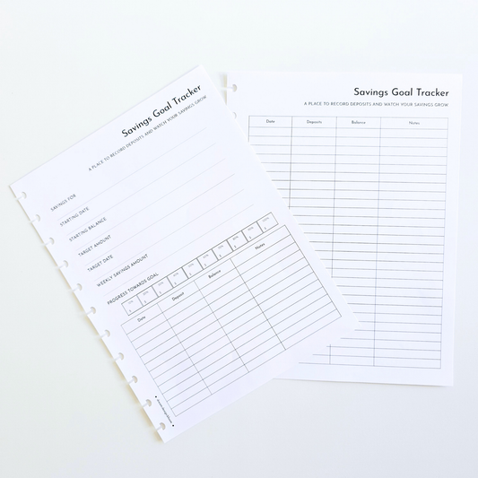Financial Clarity Goals Inserts | Signature Designs