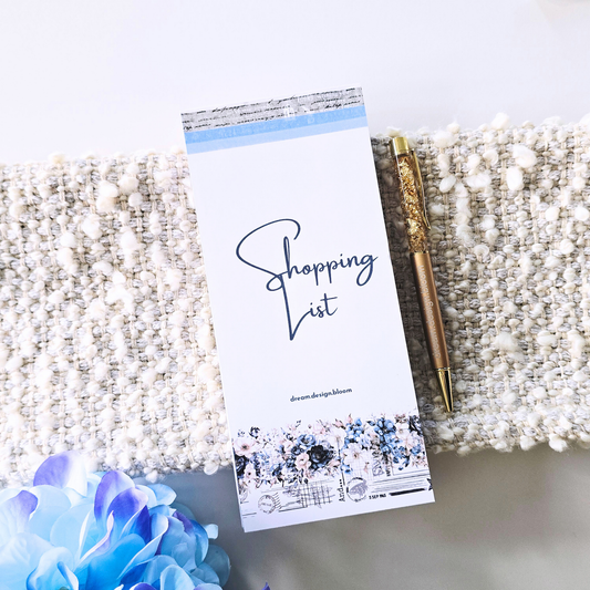 Shopping List Pad | Azure Blooms