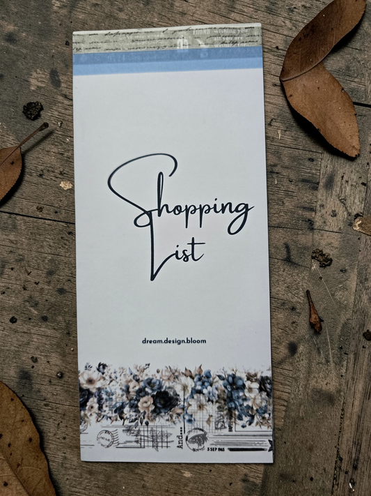 Shopping List Pad | Azure Blooms