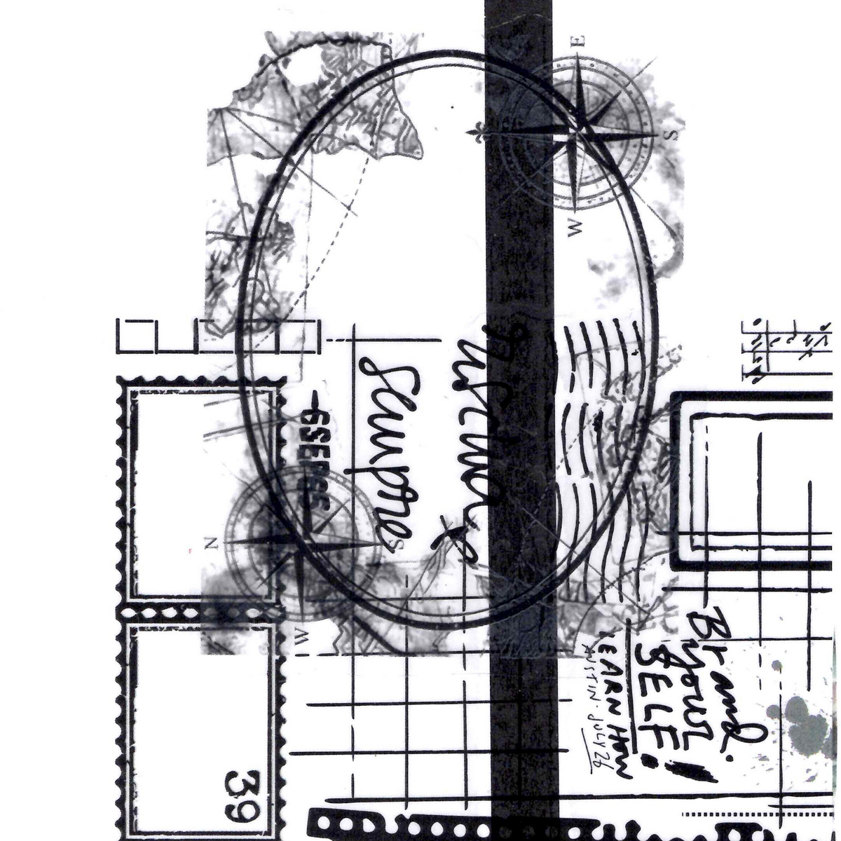 Black and white Signature Designs swatch representing blank templates for creative freedom